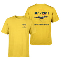 Thumbnail for MC-130J COMMANDO II design on yellow double-side t-shirt, double-side print