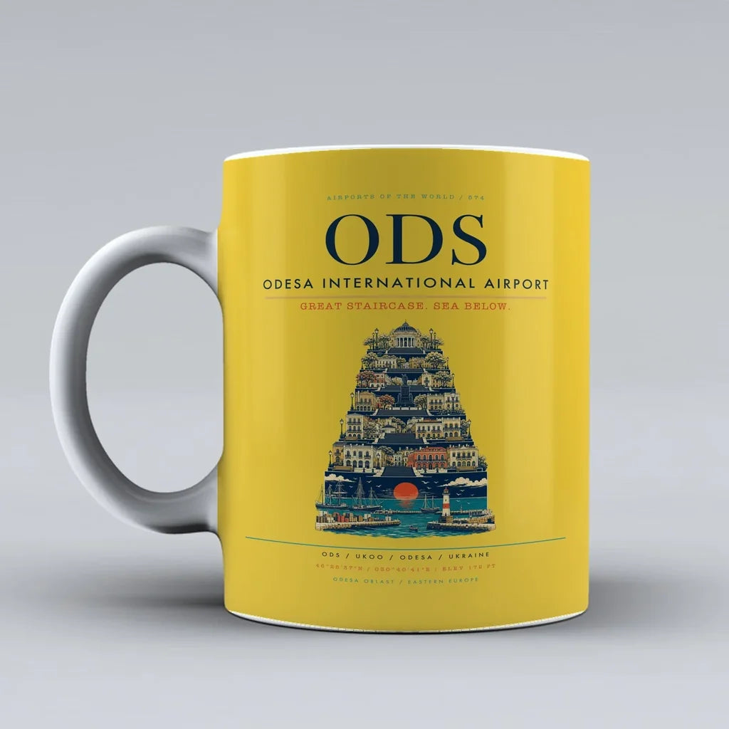 Odesa International Airport ODS Mug - Yellow