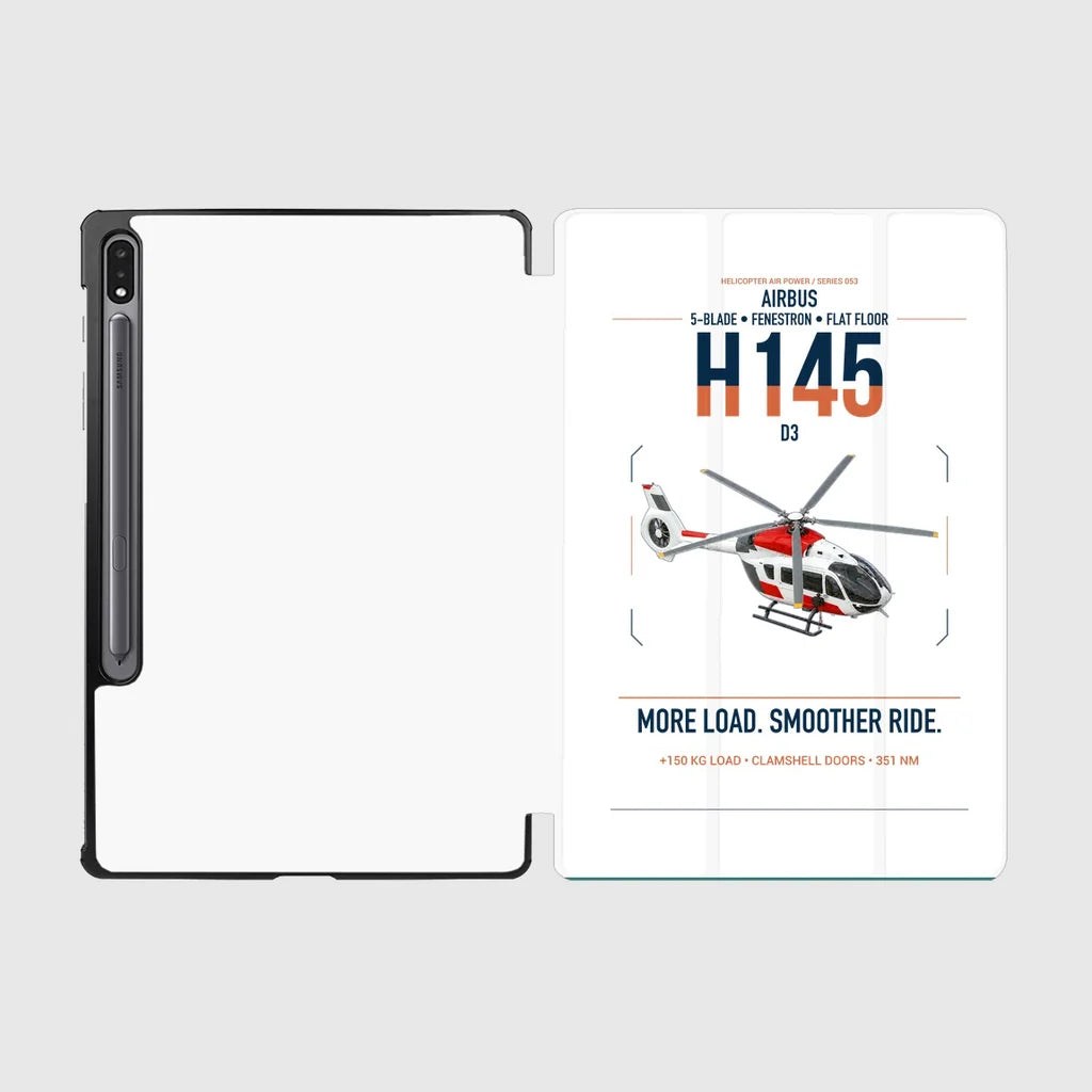 Airbus H145 D3 design on white samsung tablet tablet case