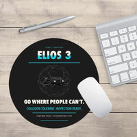 Thumbnail for Flyability Elios 3 design on black round mouse pad