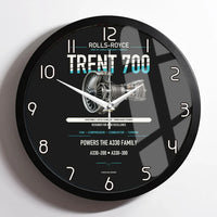 Thumbnail for TRENT 700 design on black framed wall clock