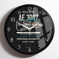 Thumbnail for AE 3007 design on black framed wall clock