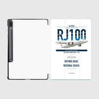 Thumbnail for Avro RJ100 design on white samsung tablet tablet case
