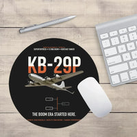 Thumbnail for KB-29P SUPERFORTRESS design on black round mouse pad