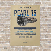 Thumbnail for PEARL 15 vertical canvas print - no frame - beige background
