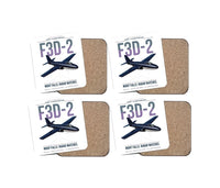 Thumbnail for F3D-2 Skyknight design on white 4 pieces set coaster