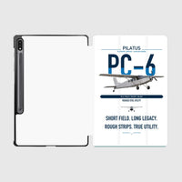 Thumbnail for Pilatus PC-6 Porter design on white samsung tablet tablet case