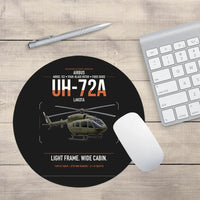 Thumbnail for Airbus UH-72A Lakota design on black round mouse pad