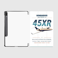 Thumbnail for Bombardier Learjet 45XR design on white samsung tablet tablet case