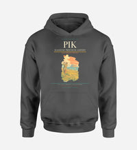 Thumbnail for Glasgow Prestwick Airport (PIK) design on dark gray hoodie single-side print