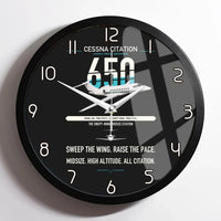 Thumbnail for Cessna Citation 650 - Citation III design on black framed wall clock