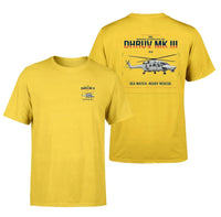 Thumbnail for HAL ALH Dhruv Mk III design on yellow t-shirt, double-side print
