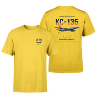 Thumbnail for KC-135 STRATOTANKER design on yellow double-side t-shirt, double-side print
