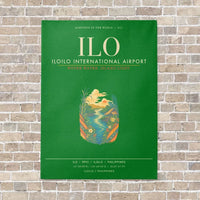 Thumbnail for Iloilo International Airport ILO - Canvas Framed - Green