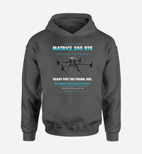 Thumbnail for DJI Matrice 300 RTK design on dark gray hoodie single side