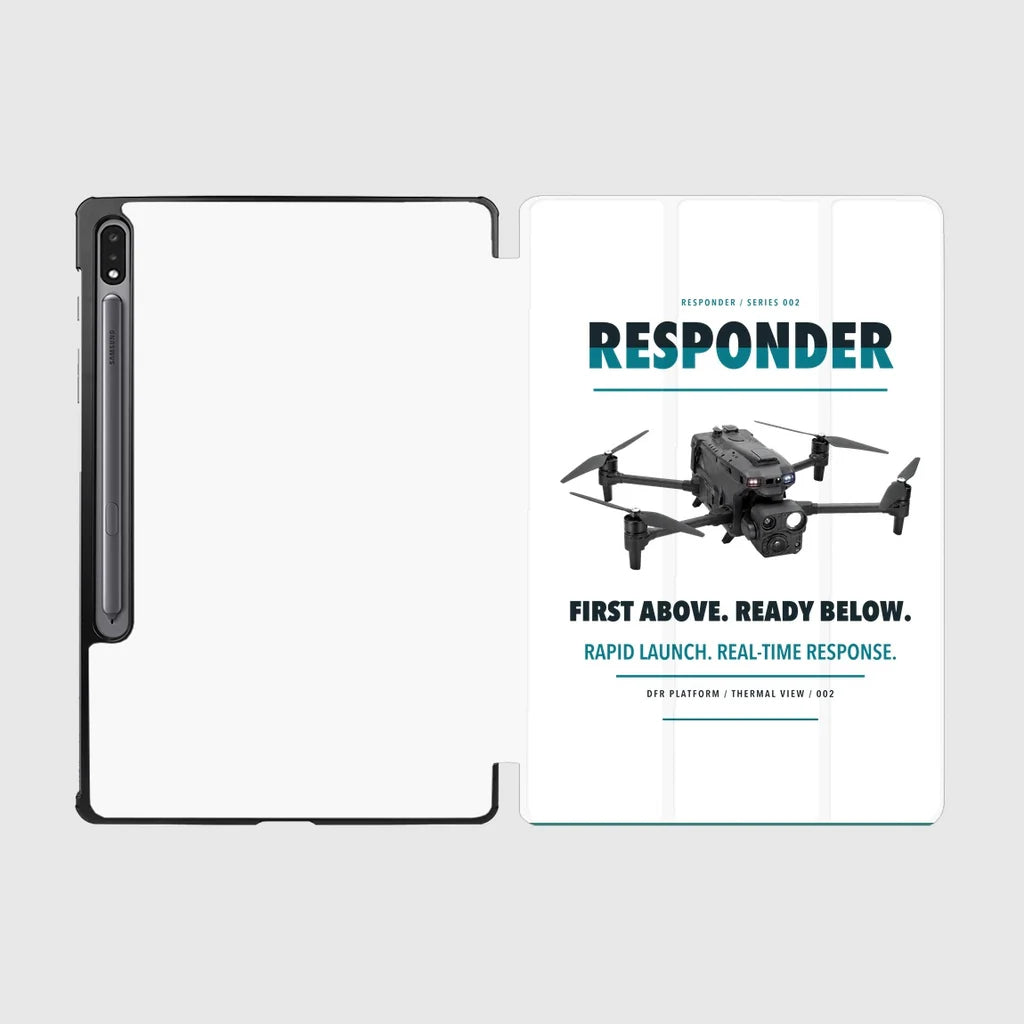 BRINC Responder design on white samsung tablet tablet case