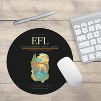Thumbnail for Kefalonia International Airport (EFL) design on black round mouse pad