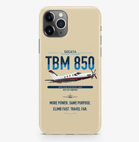 Thumbnail for Socata TBM 850 design on beige magsafe iphone case, for iPhone Pro Max