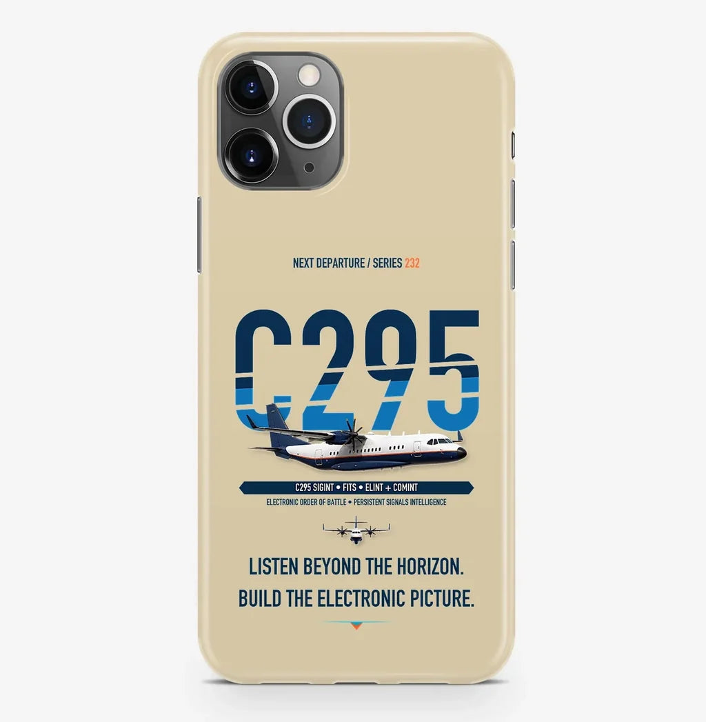 Airbus C295 SIGINT Case ProMax design on beige iphone case promax