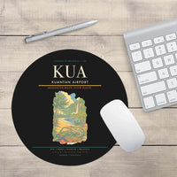 Thumbnail for Kuantan Airport (KUA) design on black round mouse pad