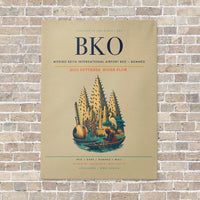 Thumbnail for Modibo Keita International Airport BKO — Bamako vertical canvas print - no frame - beige background