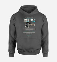 Thumbnail for JT9D-7R4 design on dark gray hoodie single side