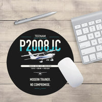 Thumbnail for Tecnam P2008JC NG design on black round mouse pad