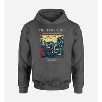 Thumbnail for VINTAGE G4535 - The Tyre Shop - Premium Hoodie design on darkgray premium