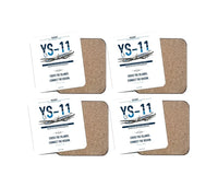 Thumbnail for NAMC YS-11A design on white 4 pieces set coaster