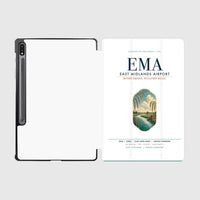 Thumbnail for East Midlands Airport (EMA) design on white samsung tablet tablet case