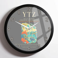 Thumbnail for Billy Bishop Toronto City Airport YTZ Wall-Clock Framed - Gray