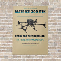 Thumbnail for DJI Matrice 300 RTK vertical canvas print - no frame - beige background