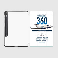 Thumbnail for Beechcraft King Air 360 design on white samsung tablet tablet case