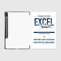 Thumbnail for Cessna Citation Excel design on white samsung tablet tablet case