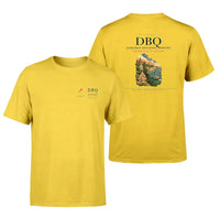 Thumbnail for Dubuque Regional Airport (DBQ) design printed on yellow double-side t-shirt