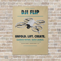 Thumbnail for DJI Flip vertical canvas print - no frame - beige background