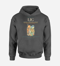 Thumbnail for Limoges – Bellegarde Airport (LIG) design on dark gray hoodie single-side print