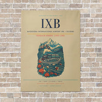 Thumbnail for Bagdogra International Airport IXB — Siliguri vertical canvas print - no frame - beige background