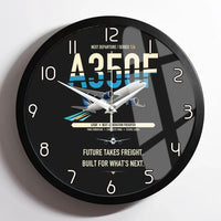 Thumbnail for Airbus A350F design on black framed wall clock