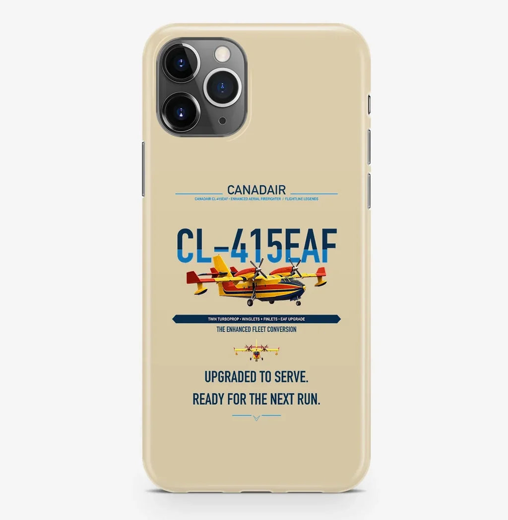 Canadair CL-415EAF design on beige magsafe iphone case, for iPhone Pro Max