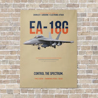 Thumbnail for EA-18G Growler Control The Spectrum vertical canvas print - no frame - beige background