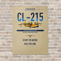 Thumbnail for Canadair CL-215 vertical canvas print - no frame - beige background