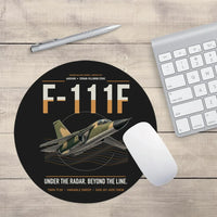 Thumbnail for F-111F Aardvark design on black round mouse pad
