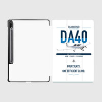 Thumbnail for Diamond DA40 design on white samsung tablet tablet case