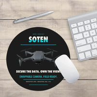 Thumbnail for ACSL SOTEN design on black round mouse pad