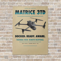 Thumbnail for DJI Matrice 3TD vertical canvas print - no frame - beige background