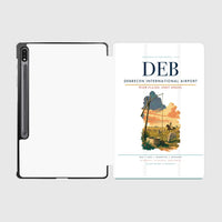 Thumbnail for Debrecen International Airport (DEB) design on white samsung tablet tablet case