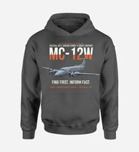 Thumbnail for MC-12W LIBERTY design on dark gray hoodie single side