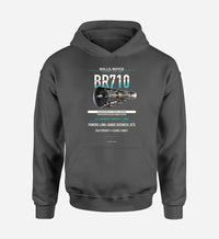 Thumbnail for BR710 design on dark gray hoodie single side