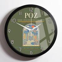 Thumbnail for Poznan - awica Henryk Wieniawski Airport POZ Wall-Clock Framed - Green Army